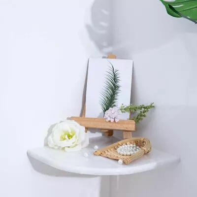 Soulscrafts White Marble Corner Shelf Shower Shelf Polished 9  X 9  X 5/9  Round • $30