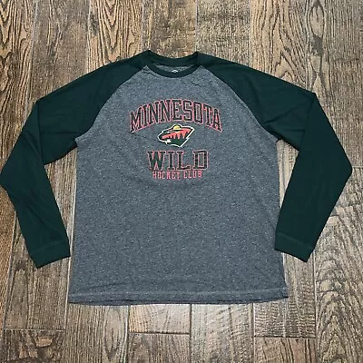 Mens Minnesota Wild NHL Team Apparel Longsleeve T-Shirt Size. XL • $8.95