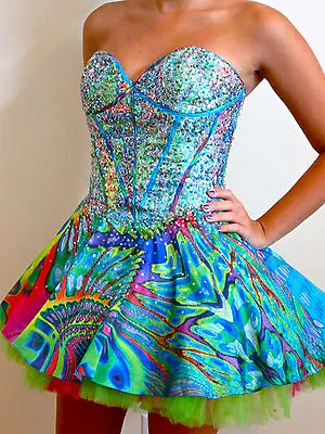 NEW JOVANI 3202 Party Pageant Sweet 16 Short Dress SIZE  2 Special Offer Sale  • $119.99