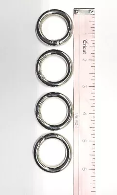 Miche Round Carabiner's Set Of 4;  1.0  Round Silver Preowned For Demo Only • $10.99