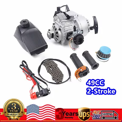 49CC 2-Stroke Pull Start Engine Motor Kit For Mini Dirt Bike Pocket ATV Scooter • $76