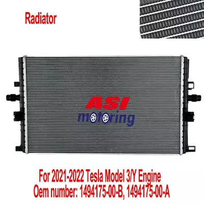 Radiator Assembly Fit 2021-22 Tesla Model 3/Y Engine 1494175-00-B 1494175-00-A • $259