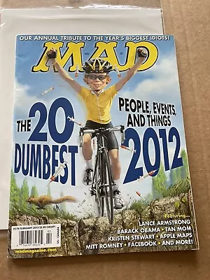 +++ MAD MAGAZINE #519 FEBRUARY 2013 Lance Armstrong VG Shipping Included￼ • $11.90
