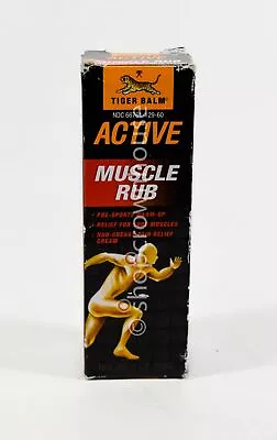 Tiger Balm ACTIVE Pain Relief Cream 2oz MUSCLE RUB Non-greasy NIB 03/2025 • $9.95