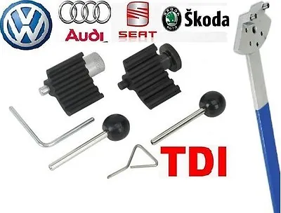 VW 1.9 2.0 TDI PD Diesel Engine Crankshaft Timing Lock Tool + Tensioner Wrench • $43.50