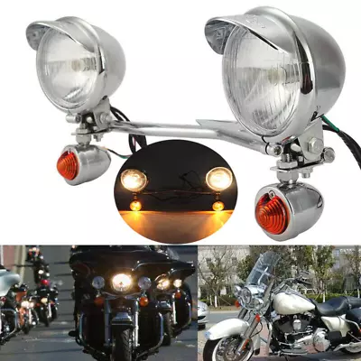 Passing Turn Signals Light Bar For Yamaha V-Star XVS650 XVS950 XVS1100 XVS1300 • $66.56