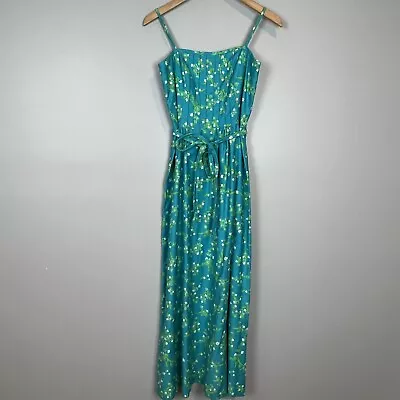 Malia Honolulu Hawaiian Dress Spaghetti Strap 60s 70s Back Zip Small Vtg • $44.99