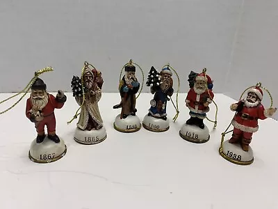 Lot Of 6 Vintage Memories Of Santa Christmas Ornaments Christmas Eve Inc. • $33.99