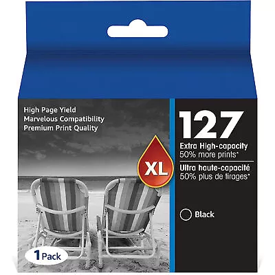 1PK Black T127 Ink Cartridge Replacement For Epson 127 Stylus NX530 NX625 • $9.50