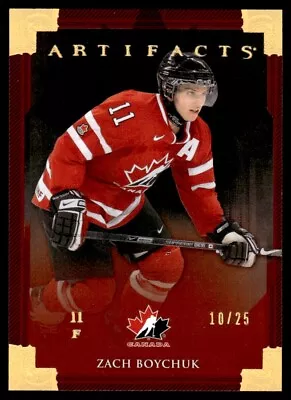 2013-14 Upper Deck Artifacts Spectrum Zach Boychuk 10/25 Canada #150 • $19.60