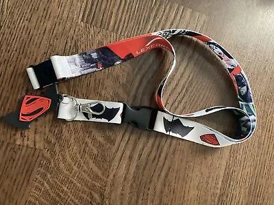 $7.25 • Buy Superman Batman Lexcorp Reversible Lanyard Shield Logo