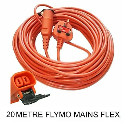 £27.49 • Buy Fits Flymo 20 Metre Power Cable Flex Lawnmower Mains Lead Grass Hedge Trimmer
