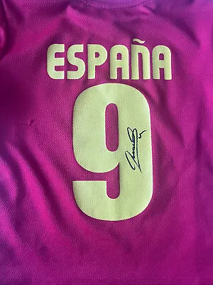 £60 • Buy Hand Signed FERNANDO TORRES, Espana Shirt Autograph