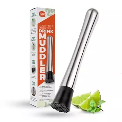 Drink Muddler For Cocktails 8 Inch Old Fashioned/mint Julep/mojito Muddler Stain • $13.11