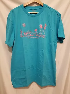 Billabong Men's T-Shirt Sz Medium Blue Crewneck Island Beach Casual • $12.99