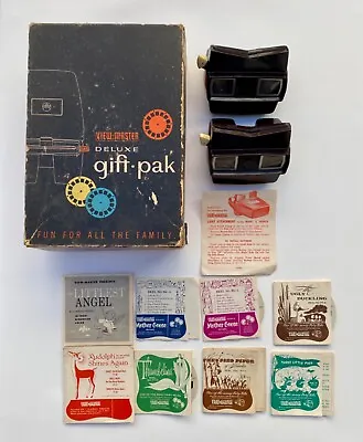 Vintage View Master Deluxe Gift Pack 8 Reels Rudolph Thumbelina Mother Goose • $24.99