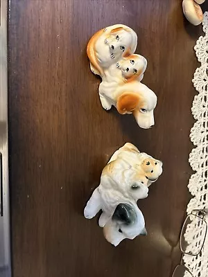 Two Genuine Bone China Dogs / Puppies Made In Taiwan • $17