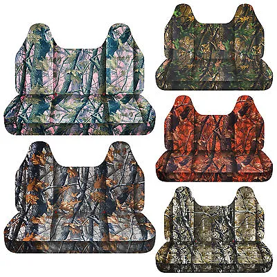 Camouflage Bench Seat Cover With Molded Headrest 24 Colors Select Color / • $82.79