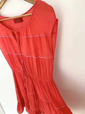 Tigerlily Dress ~ Size 10 ~ Red/pink Trim • $36