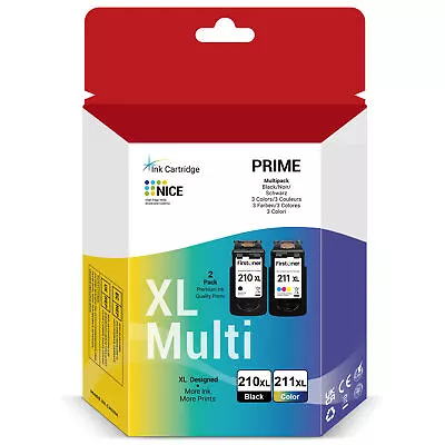 PG-210XL CL-211XL Ink Cartridges For Canon PIXMA MP240 MP250 MP490 MX350 MX420 • $18.48