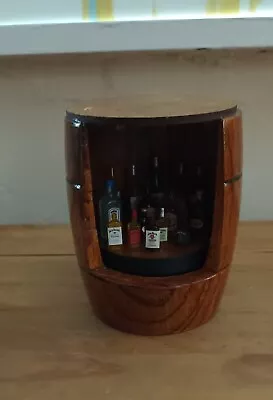 Dolls House Wooden Barrel Drinks Bar Handmade With Lighting • £12.99