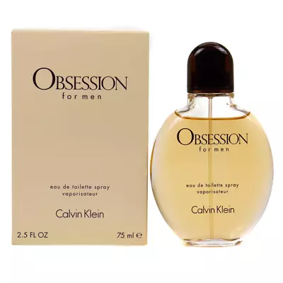 Calvin Klein Obsession 75ml Eau De Toilette EDT Fragrance Spray Men's For Him • £24.99