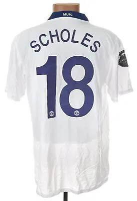 Manchester United 2008/2009 Champions League Final Football Shirt #18 Scholes L • $284.34