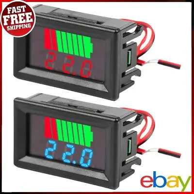 Car Battery Charge Level Indicator Volt Gauge Meter Portable Useful For Most Car • £3.71