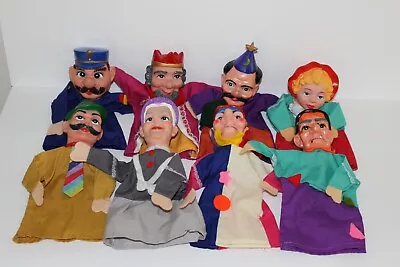 $42 • Buy Lot Of 8 Vintage Hand Puppets Mr. Rogers Neighborhood Plastic Headed - READ
