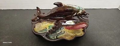 Vintage 1960s _1970s Tilso Japan Drip Glazed Marineland Pacific Ashtray.... • $30