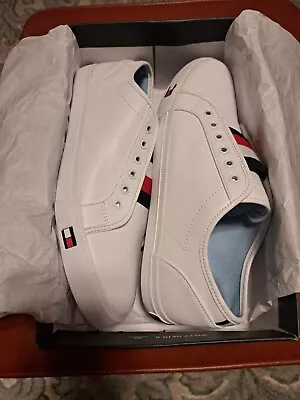 Tommy Hilfiger Women's Anni Slip- On White Size 10.5 M New • $46