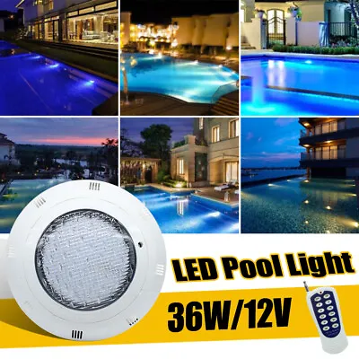 36W RGB LED Underwater Fountain Swimming Pool Light IP68 Waterproof Spa Lamp 12V • $40.85