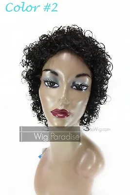 Synthetic Short Jerry Curl Wet Look Michael Jackson Hair Style MZ 110 Wig • $29.99