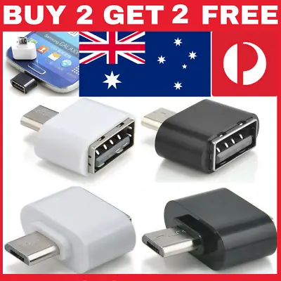 Micro USB Male To USB Female OTG Cable Adapter For Samsung Android Phone Tablet • $3.95