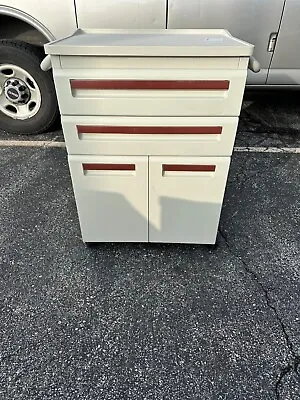 Midmark Rolling Medical Cabinet (Red) • $1000