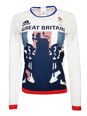 £9.99 • Buy Adidas Team GB T Shirt Womens 10 Olympic Games Training Top Great Britain