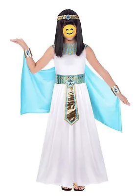 Girls 4-5 & 5-6 Queen Of The Nile Cleopatra Fancy Dress Ancient Egypt Costume  • £6.99