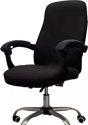 Melaluxe Office Chair Cover - Stretch Desk Cover Computer Black • $14.71