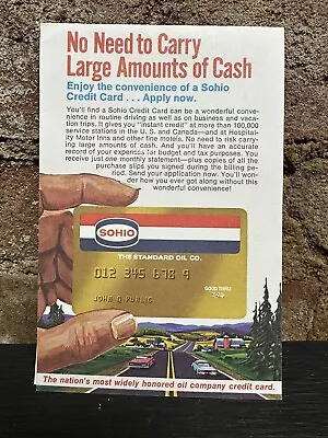 SOHIO GAS RARE Company Credit CARD APPLICATION Vintage POSTCARD • $19.99