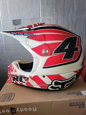 $300 • Buy Ricky Carmichael V3 Veritigo Fox Racing Replica Helmet