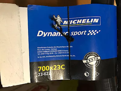 Michelin Dynamic Sport Tire 700x23mm Black - Sticky Grip - Good For Rain -NWT • $49.95
