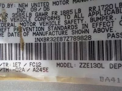 Heater Climate Temperature Control With AC Fits 03-08 COROLLA 1192406 • $80