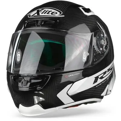$395.14 • Buy X-Lite X-803 RS Ultra Carbon Hot Lap 14 Carbon Black White Full Face Helmet M...