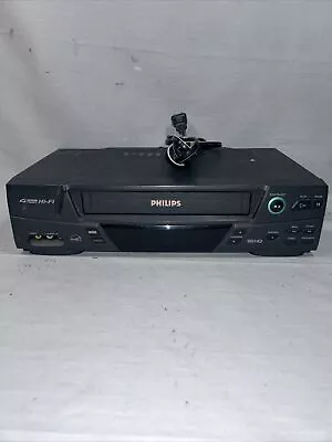 Philips VR620CAT21 4-Head Hi-Fi Stereo VCR - No Remote - Tested EB-5306 • $40.49