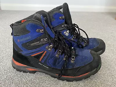 KARRIMOR Hot Rock Men's Blue Leather Waterproof Walking Boots EU 41 UK 7 • £19.80