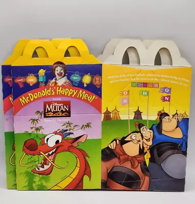 Vintage 1998 McDonalds Happy Meal Box - MULAN - Mushu • $4.50