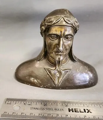 Vintage Bronze Dante Bust Sculpture • $64.99