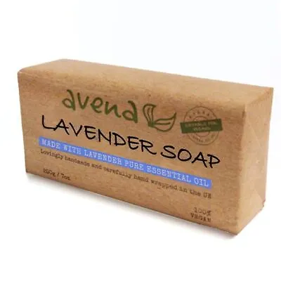 Lavender Soap Bar Vegan Soap Huge 200g Bar Natural Handmade Relaxing Soothing • £9.99