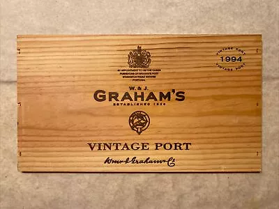 1 Rare Wine Wood Panel Graham’s Vintage Port Portugal CRATE BOX SIDE 12/23 211a • $8.95