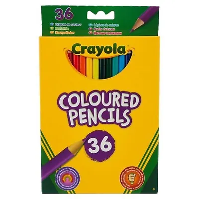 Crayola Pre-Sharpened Assorted Colouring Pencils With Durable Leads Pack Of 36 • £7.99